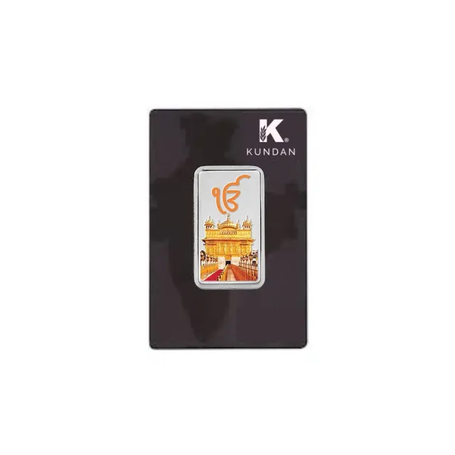 20 Gram Ik Onkar Colored 999 Silver Bar – Kundan — photo 1