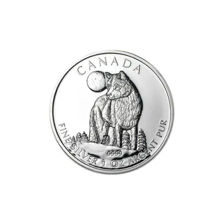 2011 1 Oz Silver Wildlife Series Wolf Coin – Royal Canadian Mint