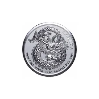 2018 1 Oz Pure Silver High Relief Lucky Dragon Coin – Royal Canadian Mint