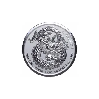 2020 1 Oz Pure Silver High Relief Lucky Dragon Coin – Royal Canadian Mint