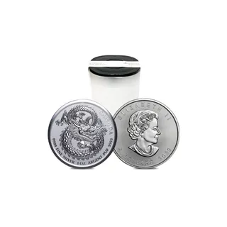 2020 1 Oz Pure Silver High Relief Lucky Dragon Coin Tube (25 Pcs) – Royal Canadian Mint
