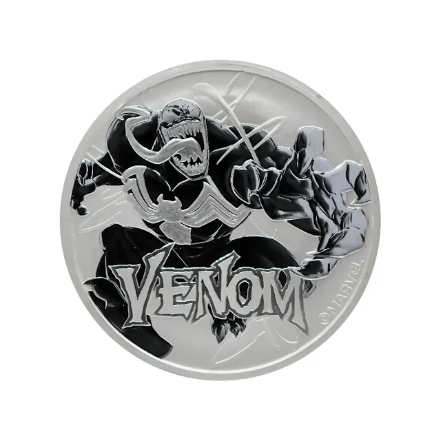 2020 1 Oz Pure Silver Venom Marvel Series Tuvalu Coin – Perth Mint — photo 1