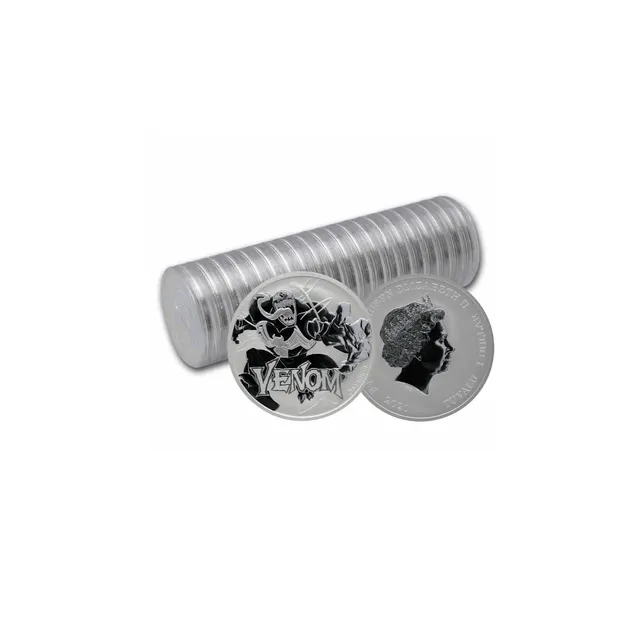2020 1 Oz Pure Silver Venom Marvel Series Tuvalu Coin Roll (20 Pcs) – Perth Mint — photo 1