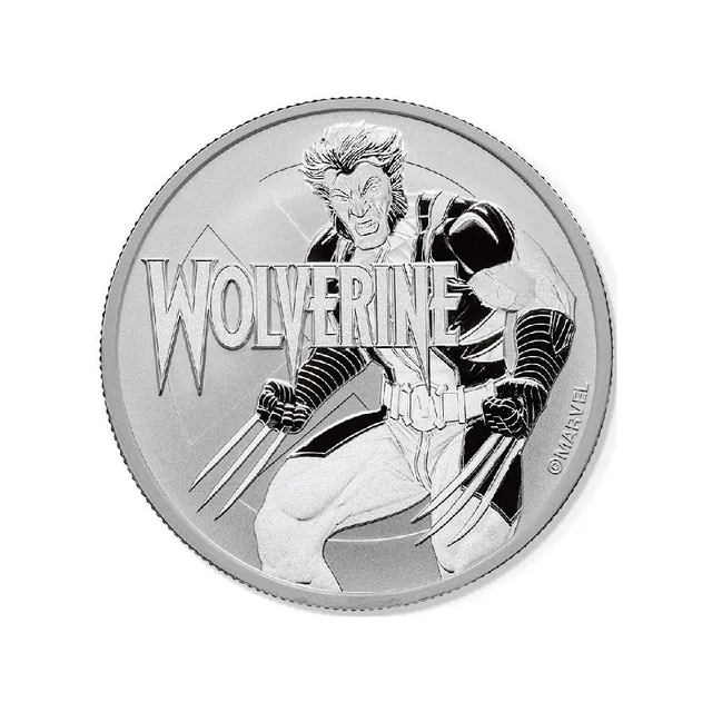 2021 1 Oz Pure Silver Tuvalu Wolverine Marvel Series Coin (Inc. Capsule) – Perth Mint — photo 1