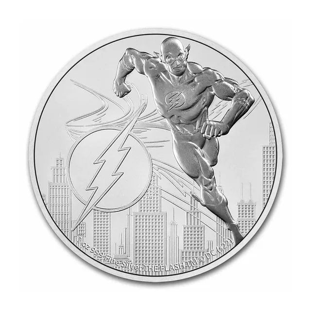 2022 1 Oz  DC Comics Flash Silver Coin – NIUE — photo 1