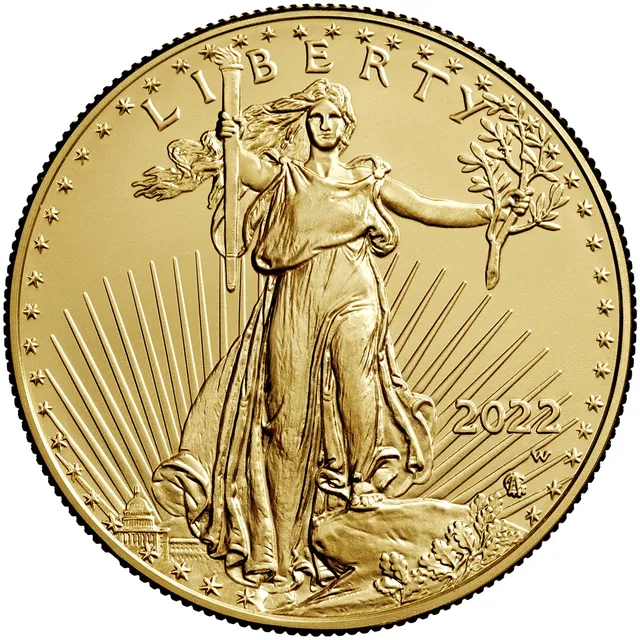 2022 1 Oz gold American eagle coin – US Mint — photo 1