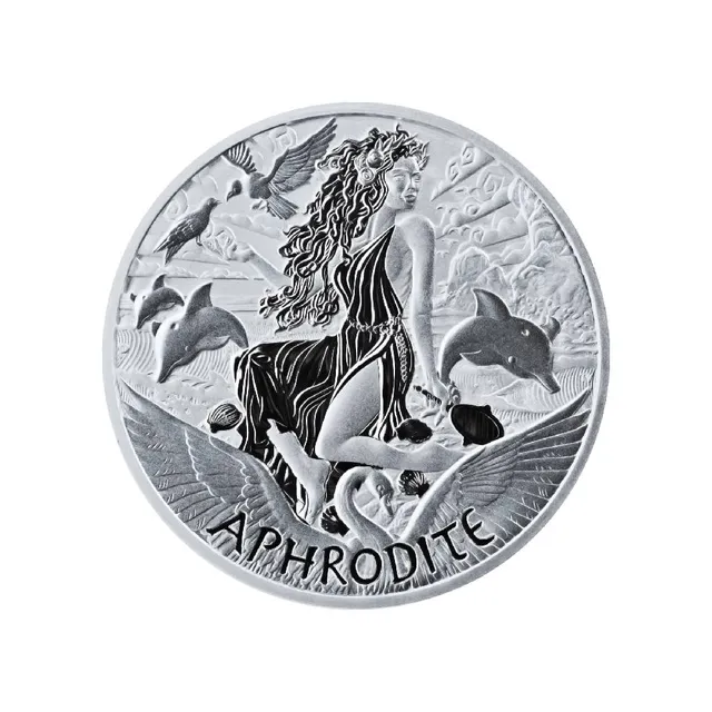 2022 1 Oz Silver Bu Aphrodite Gods Of Olympus Coin ( In Capsule ) – Perth Mint — photo 1