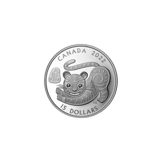 2022 1 Oz Silver Proof Lunar Year of The Tiger Coin – Royal Canadian Mint