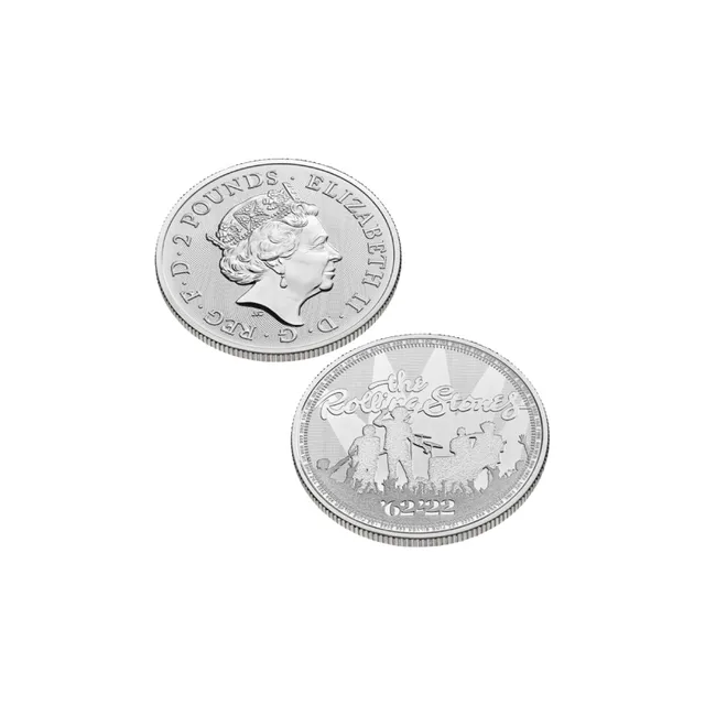 2022 1 Oz Silver Rolling Stones Coin BU (Inc. Capsule) – Royal Mint UK — photo 1