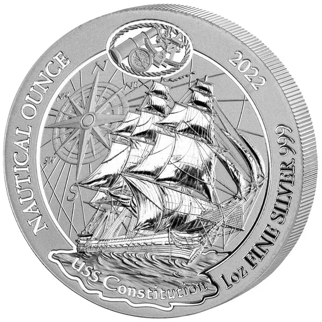 2022 1 Oz Silver USS Constitution Nautical Coin (Sealed) – Bank of Rwanda — photo 1