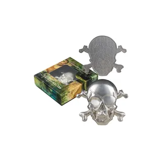 2022 Barbados Treasure Island Skull 5 oz Silver Coin BU