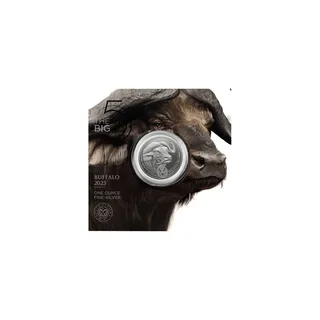 2023 1 oz Big Five Cape Buffalo Silver Coin in Card (Limited Mintage)  – South African Mint