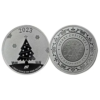 2023 1 Oz Holiday Silver Round – Asahi Refining