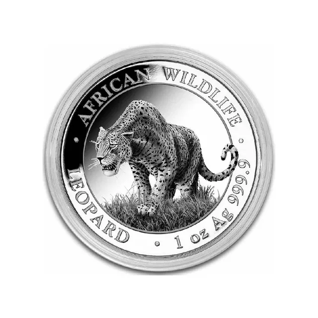 2023 1 Oz Leopard Somalia Silver Coin (Inc. Capsule)- Bavarian Mint — photo 1
