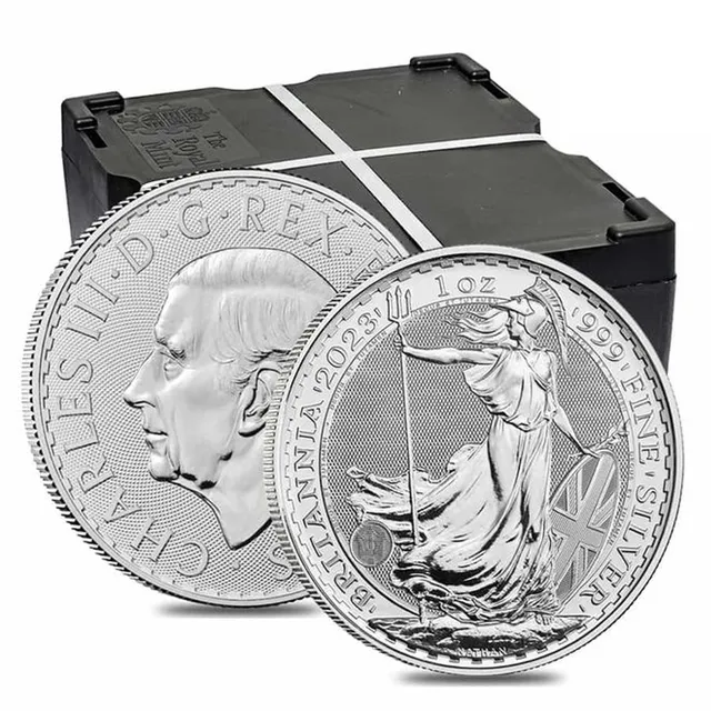2023 1 Oz Silver Britannia Coin Monster Box (500 Pcs) – Royal Mint UK — photo 1