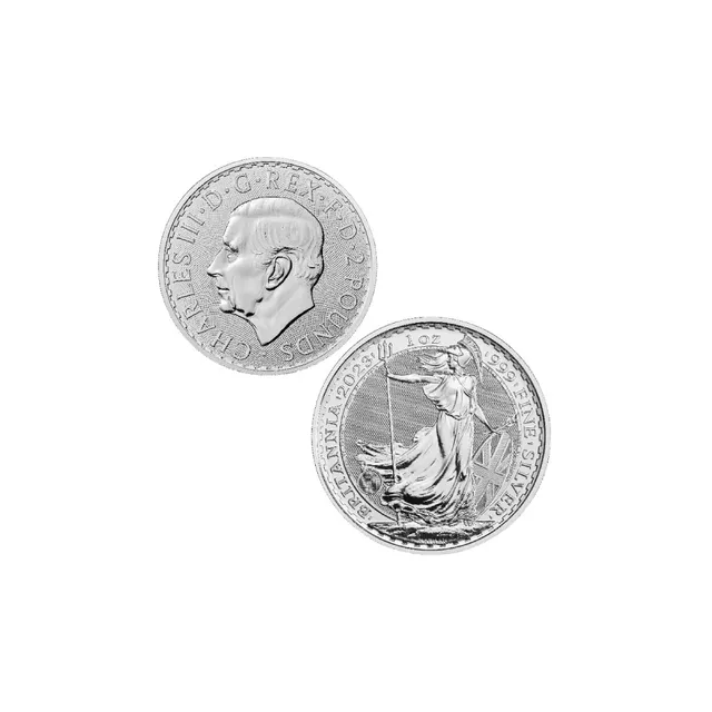 2023 1 oz Silver Britannia (King Charles) – Royal Mint UK — photo 1