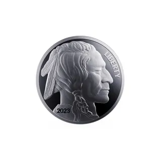 2023 1 Oz Silver Buffalo Round (Inc. Capsule)