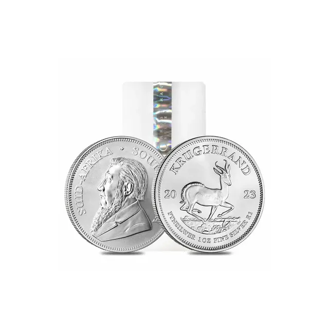 2023 1 Oz Silver Krugerrand Coin Tube (25 Pieces) – Rand Refinery — photo 1