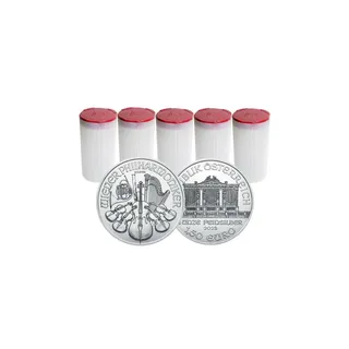 2023 1 Oz Silver Philharmonic Coin Tube  (Pack of 5) (100 Pcs) – Austrian Mint