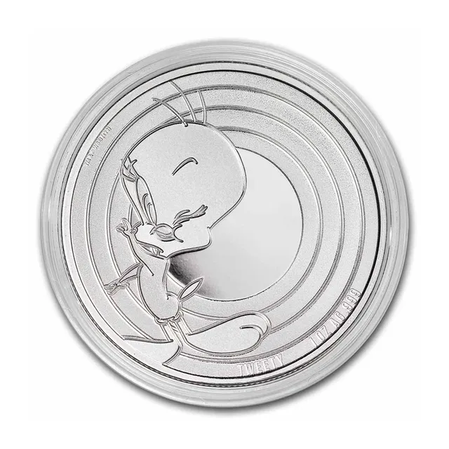 2023 1 Oz Silver Tweety Looney Tunes Coin (Inc. Capsule) – Samoa — photo 1
