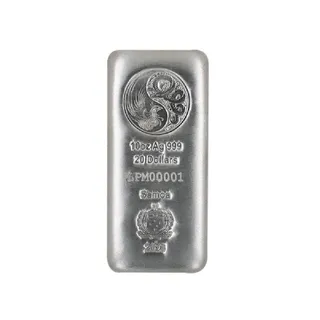 2023 10 Oz Silver Dragon Phoenix Bar – Samoa
