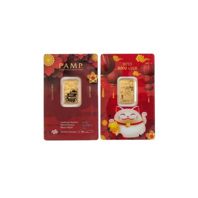 2023 5 Gram Gold Good Luck Bar (Inc. Assay) – PAMP Suisse — photo 1