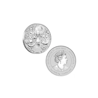 2024 1 oz Australian Lunar Series III Year of the Dragon Silver Coin (Inc Capsule) – Perth Mint