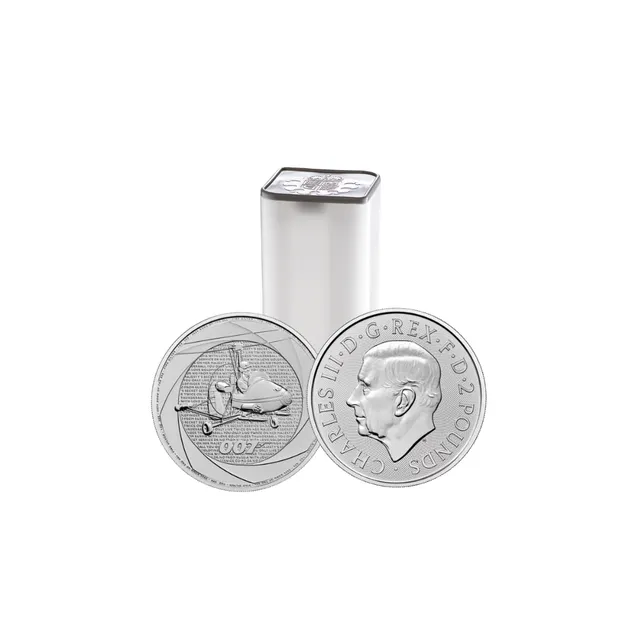 2024 1 oz James Bond of the 1960s Silver Coin Tube (25 Pcs ) – The Royal Mint — photo 1