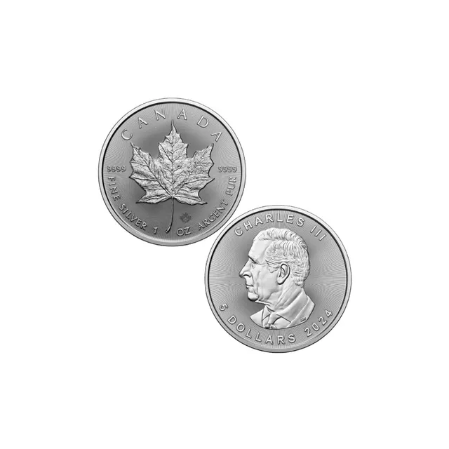 2024 1 Oz Silver Maple Leaf Coin – Royal Canadian Mint — photo 1