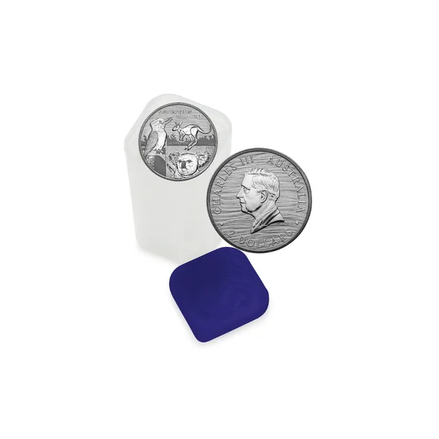 2024 2 oz Silver Australian Wildlife Tube (Circulated) (12 Pieces) – Perth Mint — photo 1