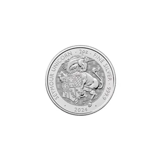 2024 2 oz Silver Tudor Beasts Unicorn Coin – The Royal Mint
