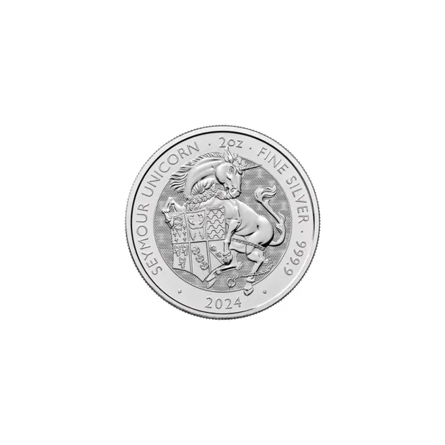 2024 2 oz Silver Tudor Beasts Unicorn Coin – The Royal Mint — photo 1