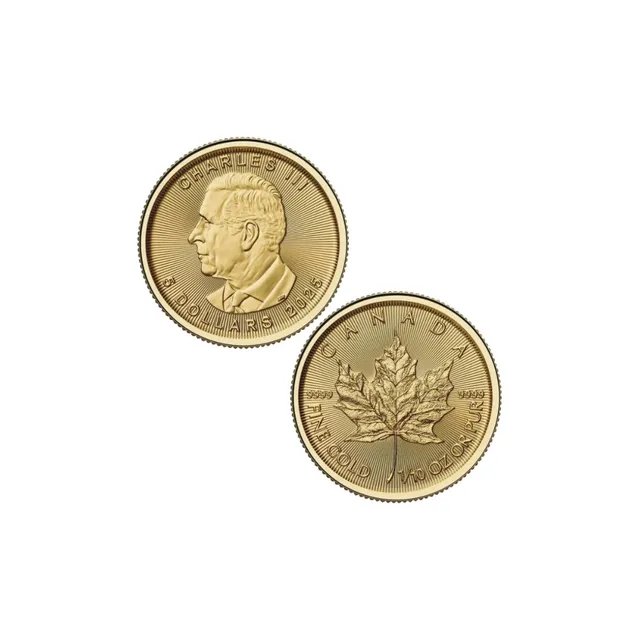 2025 1/10 oz Gold Maple Leaf Coin – Royal Canadian Mint — photo 1