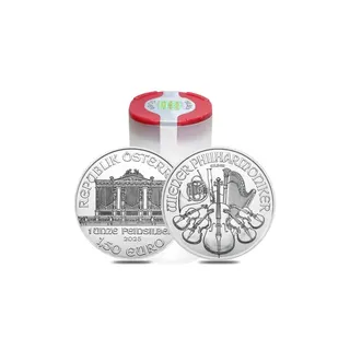 2025 1 Oz Silver Philharmonic Coin Tube (20 Pcs)  – Austrian Mint
