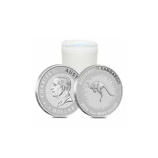 2026 1 Oz Silver Kangaroo Coin Tube (25 Pcs) – Perth Mint