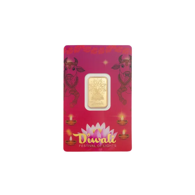 2026 5 Gram Diwali Lakshmi & Sacred Cow Gold Bar – Pamp Suisse — photo 1
