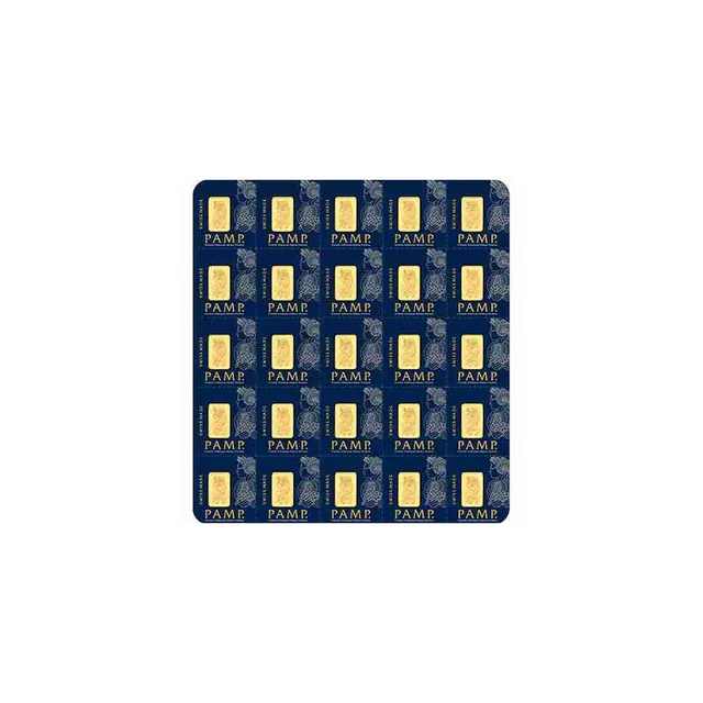 25×1 Gram Gold Bar Sheet (Multigram) – PAMP Suisse — photo 1