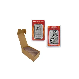 25 x 1 Oz Lunar Snake Silver Bar (Inc Assay Card) – Asahi Refining