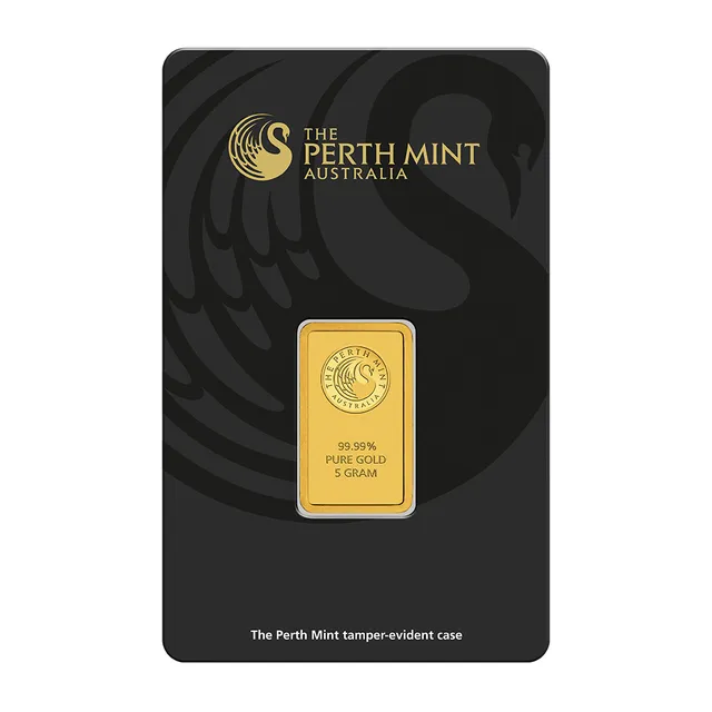 5 Gram Gold Bar (Inc. Assay Card) – The Perth Mint — photo 1