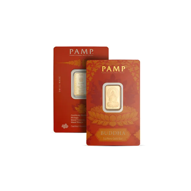 5 Gram Gold Bar (The Buddha) (Inc. Assay Card) – Pamp Suisse — photo 1