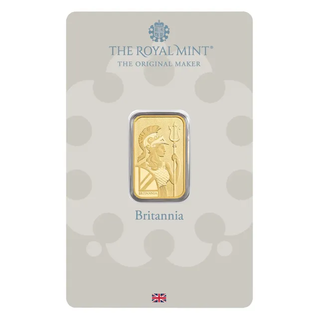 5 Gram Minted Gold Britannia Bar (Inc. Assay Card) – The Royal Mint UK — photo 1
