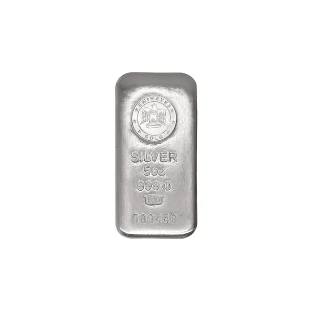 5 Oz Silver Cast Bar – Emirates Gold — photo 1