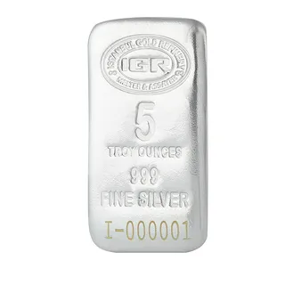 5 oz Silver Cast Bar (Sealed) (Inc Assay Cert.) – Istanbul Gold Refinery