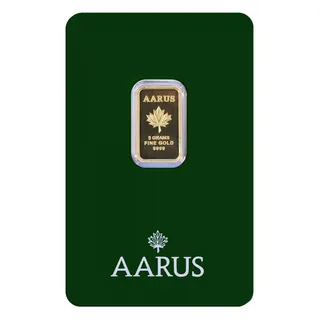 Aarus 5 Gram Gold Bar