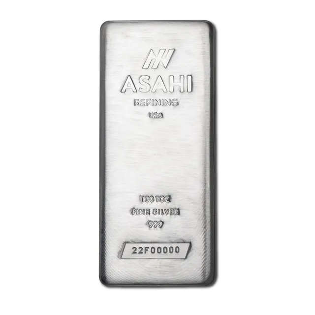 Asahi 100 Oz Silver Bar — photo 1