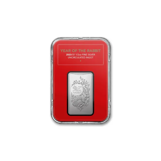 Australian Lunar Series III Year of the Rabbit 2023 1/2 Oz Silver Bullion Coin -Perth Mint — photo 1