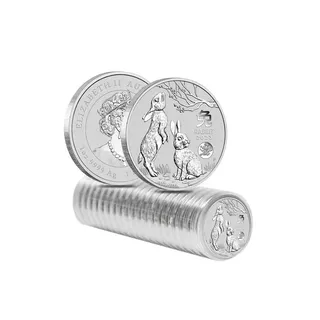 Australian Lunar Series III Year of the Rabbit 2023 1 oz Silver Bullion Coin (Roll 0f 20) – Perth Mint
