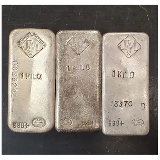 Johnson Matthey 1 Kilo Vintage Poured Bar Batch