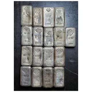 Johnson Matthey 10Oz Vintage Poured Bar Batch