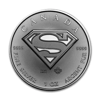 Silver 1 Oz 2016 Superman S Shield Coin